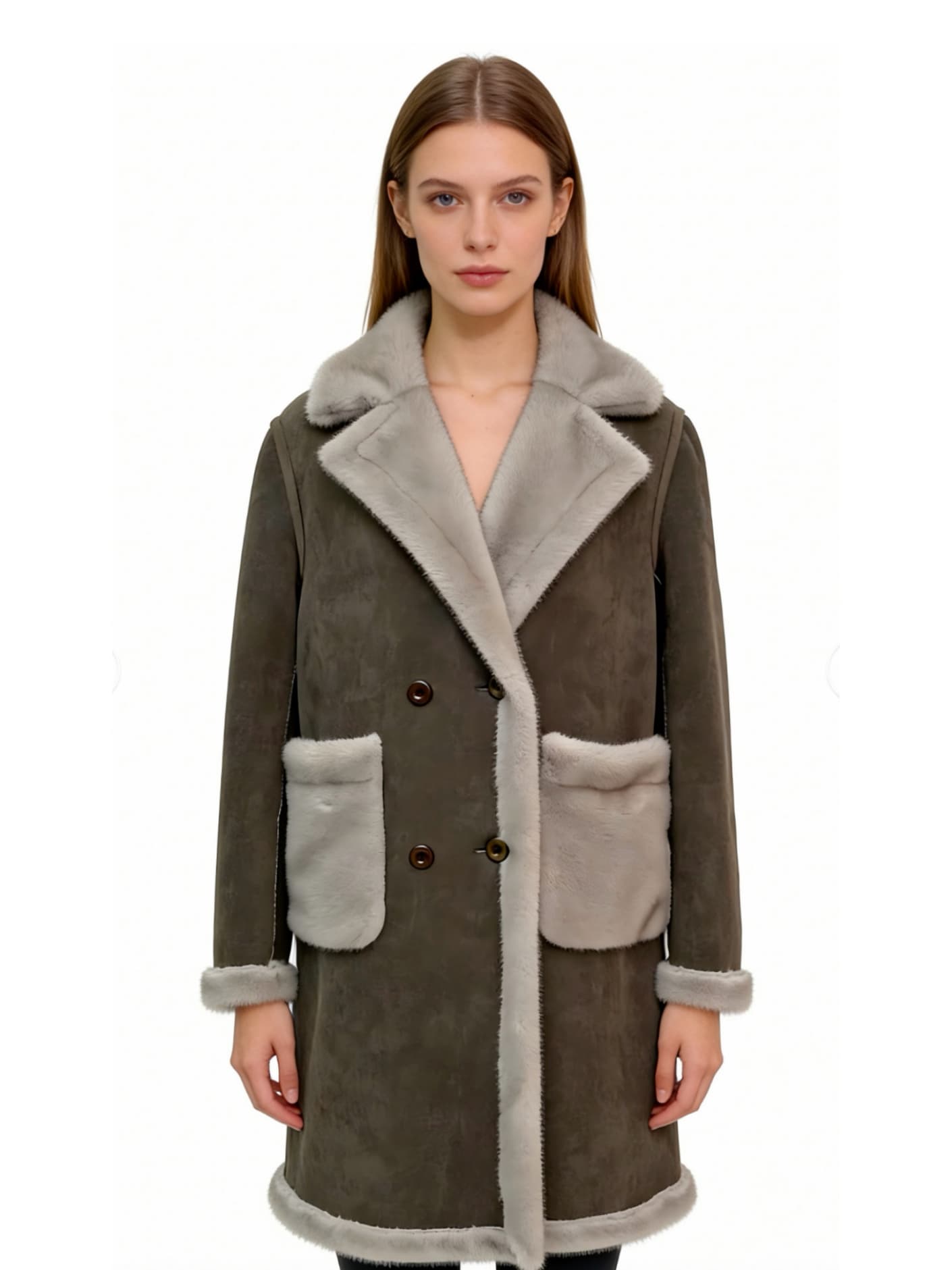 Gray Reversible Coat