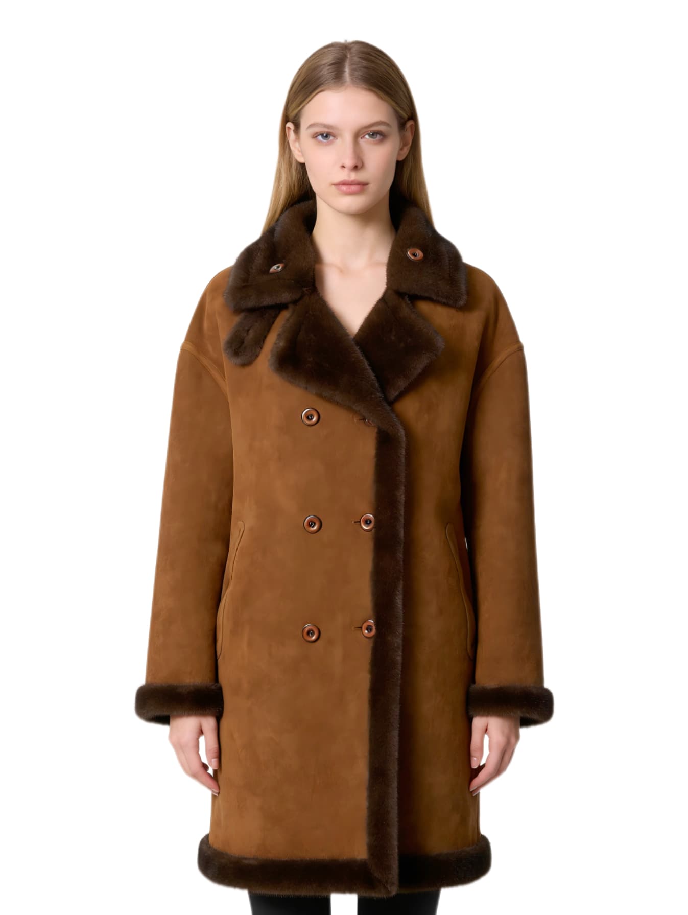 纹理双面穿大衣