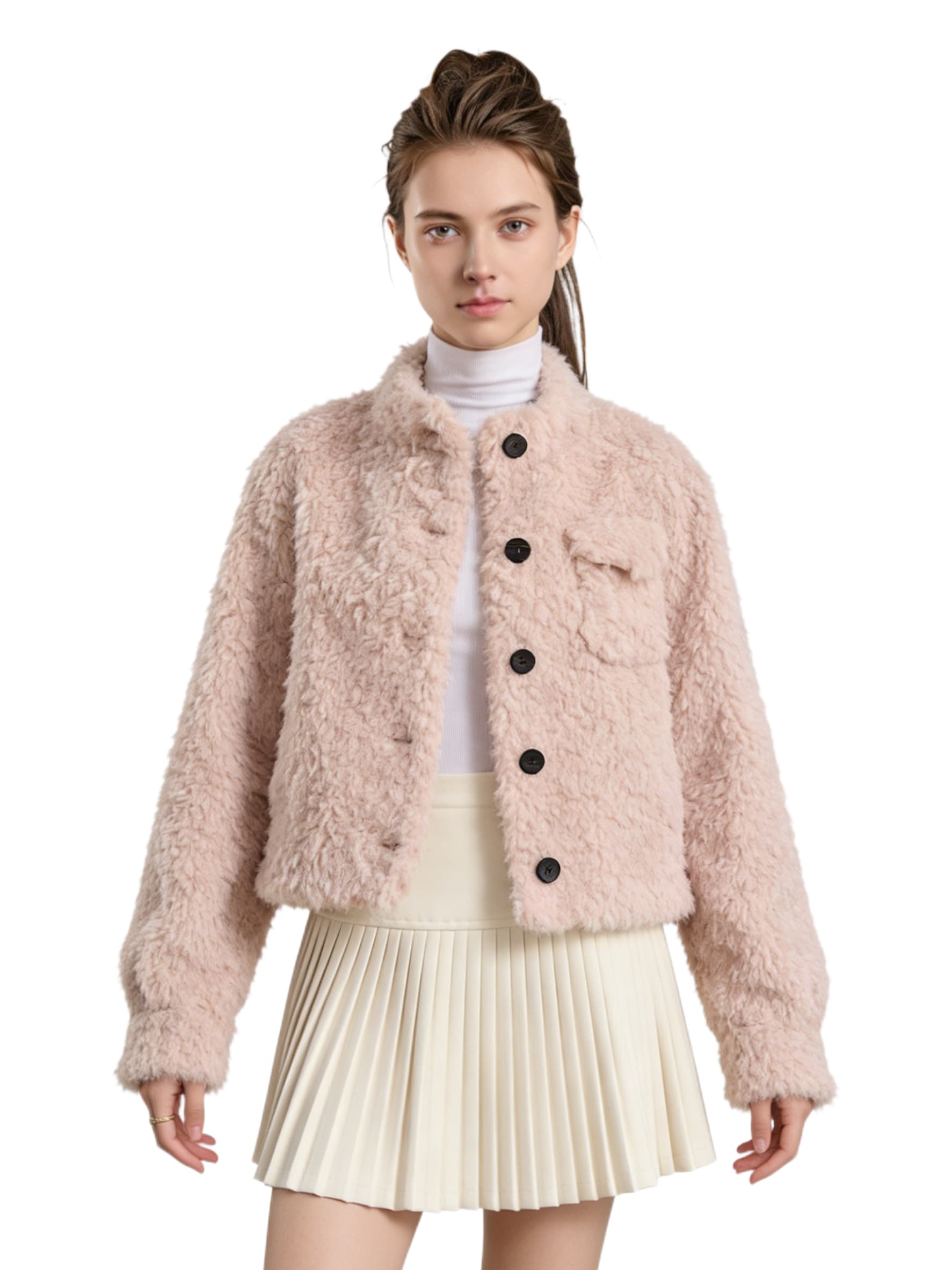 Pink Fur Vest JC8505