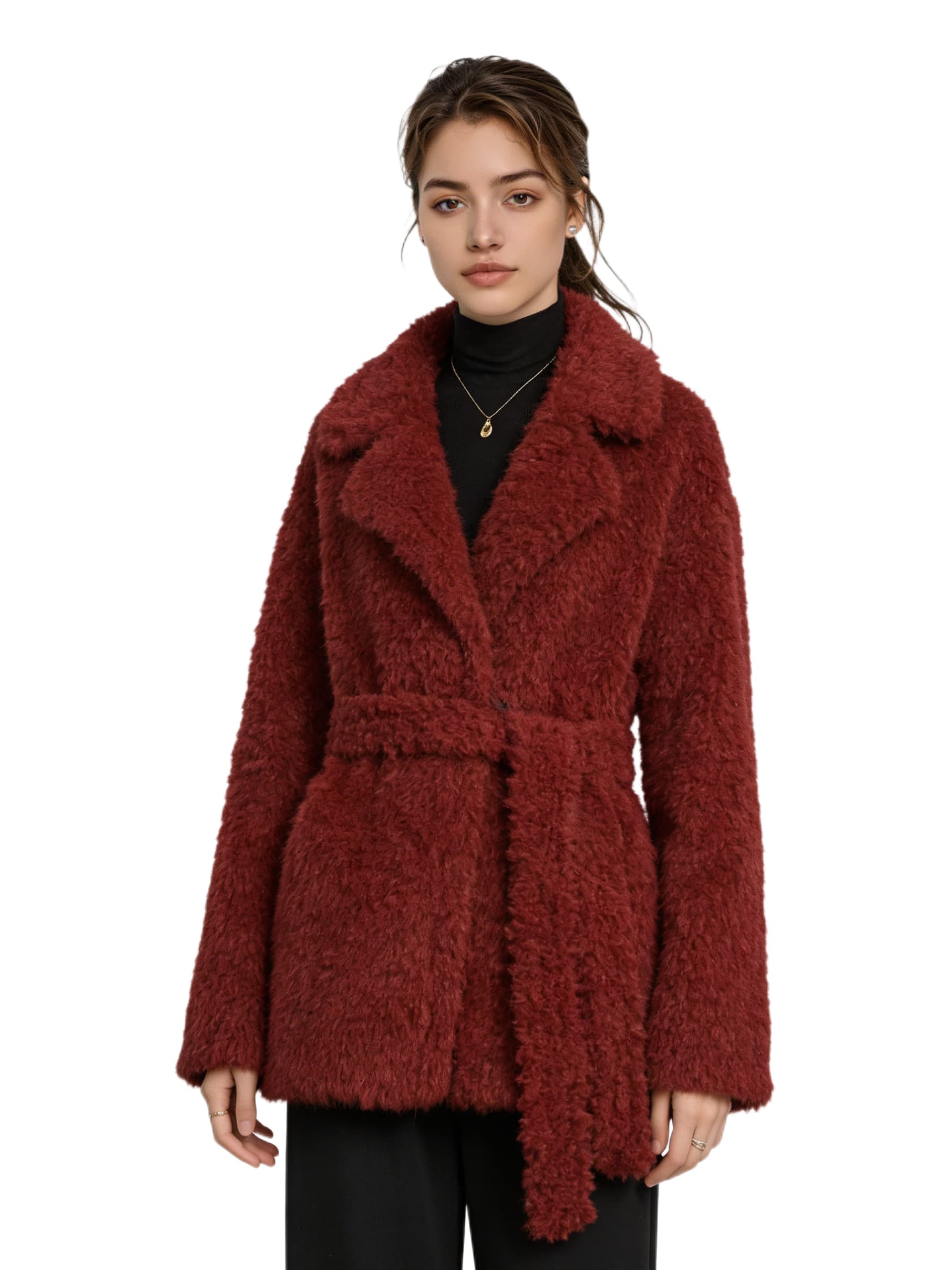 Brown & Red Fur Vest